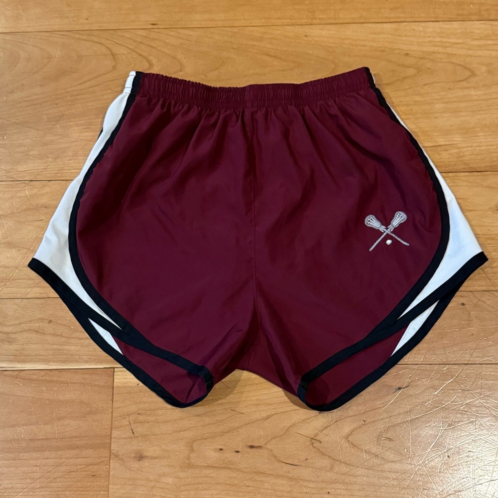 Sport-Tek Red and White Athletic Shorts Lightweight Design